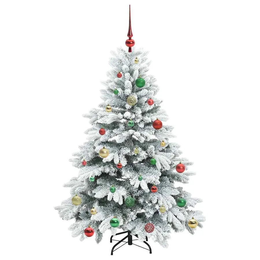 Sapin de Noël artificiel avec 150 LED Blanc 150 cm PE et PVC - 6