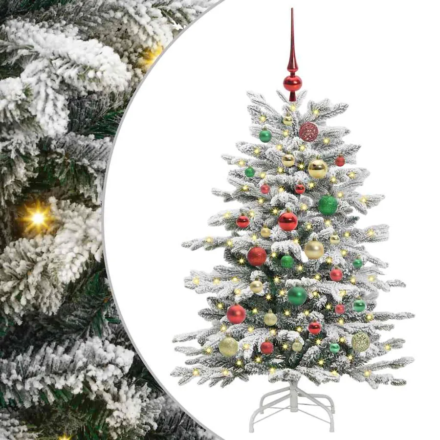 Sapin de Noël Artificiel à Branches Articulées Blanc 120 cm - 2