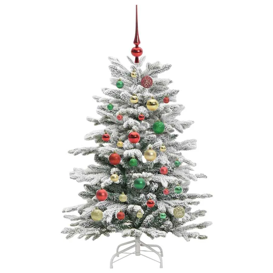 Sapin de Noël Artificiel à Branches Articulées Blanc 120 cm - 6
