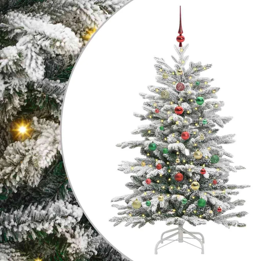 Sapin de Noël Artificiel à Branches Articulées Blanc 150 cm - 2
