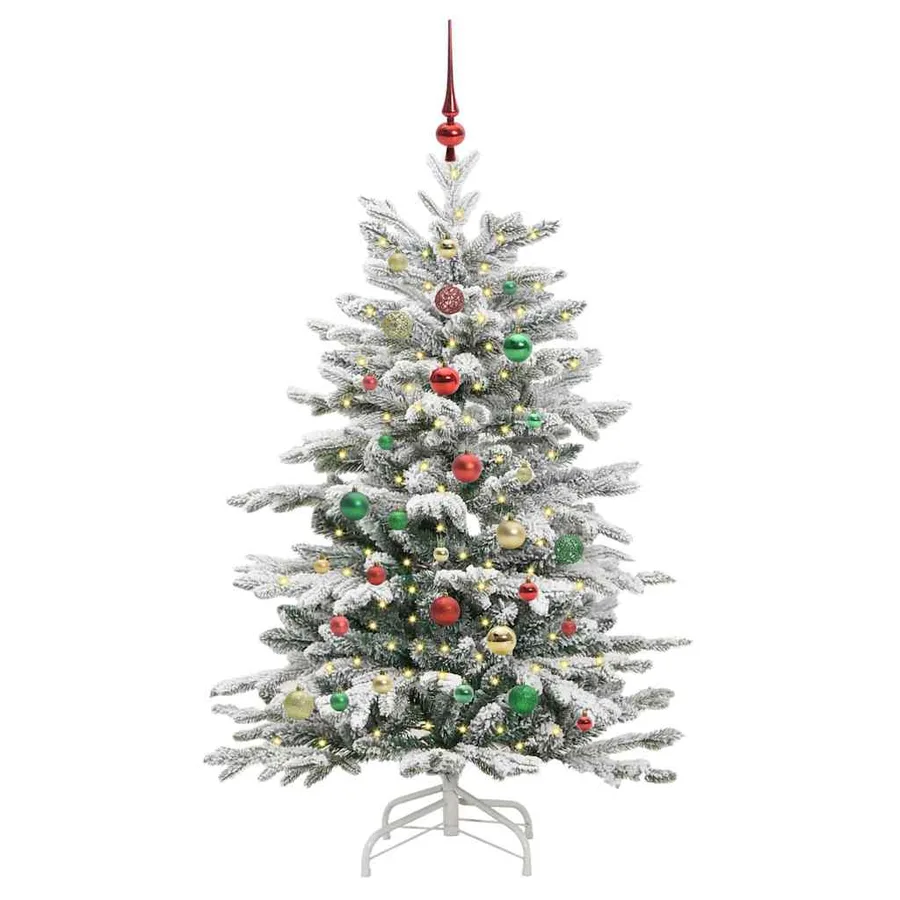 Sapin de Noël Artificiel à Branches Articulées Blanc 150 cm - 3