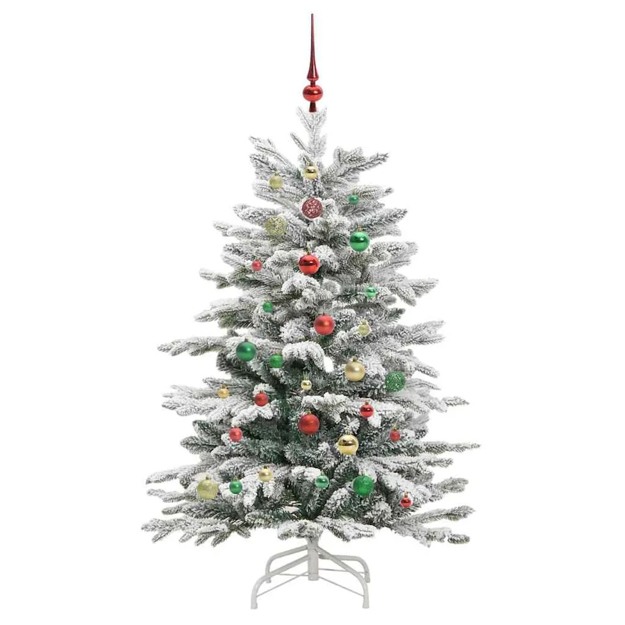 Sapin de Noël Artificiel à Branches Articulées Blanc 150 cm - 6