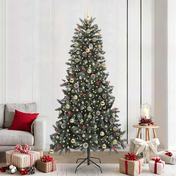 Sapin de Noël artificiel Vert 240 cm PVC, plastique et acier