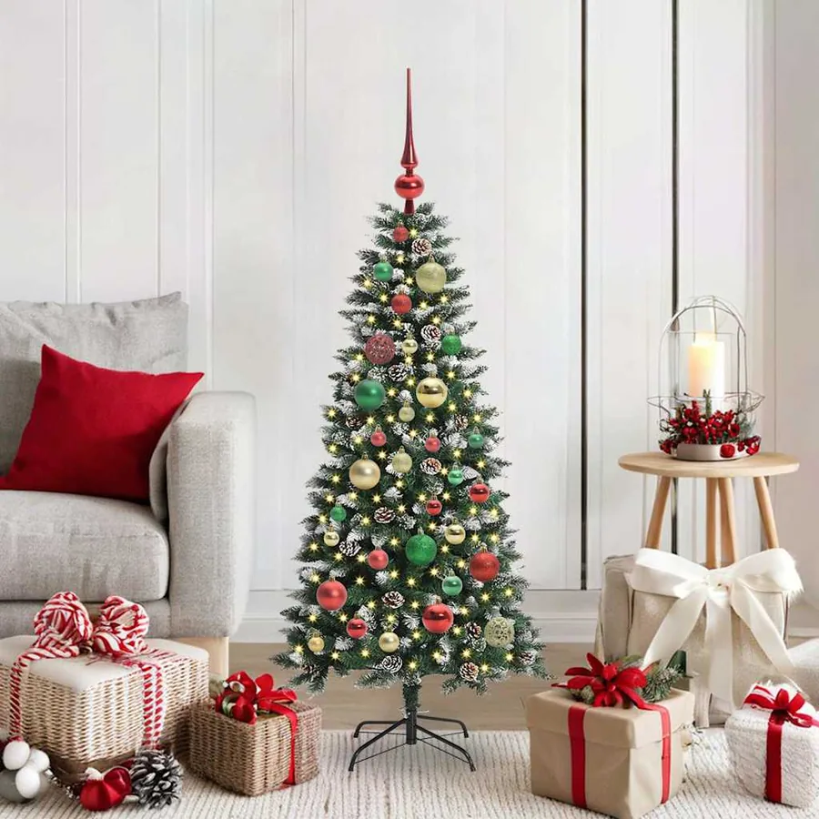 Sapin de Noël artificiel Vert 120 cm PVC, plastique et acier