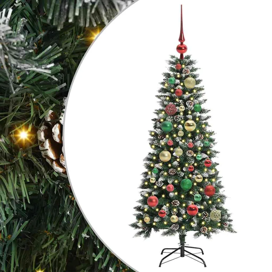 Sapin de Noël artificiel Vert 120 cm PVC, plastique et acier - 2