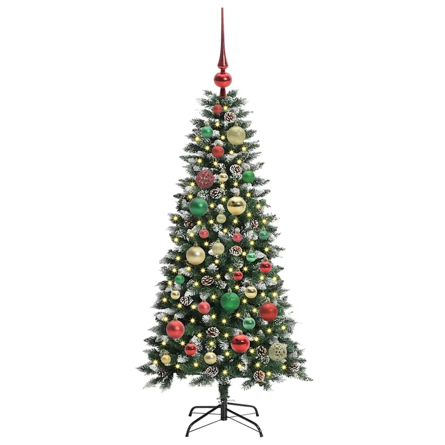 Sapin de Noël artificiel Vert 120 cm PVC, plastique et acier - 3