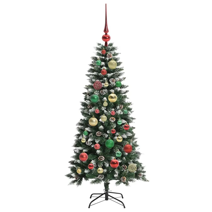 Sapin de Noël artificiel Vert 120 cm PVC, plastique et acier - 6