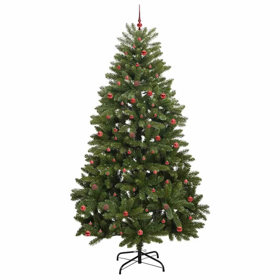 Sapin de Noël artificiel avec 300 LED Vert 300 cm PVC et métal - 4