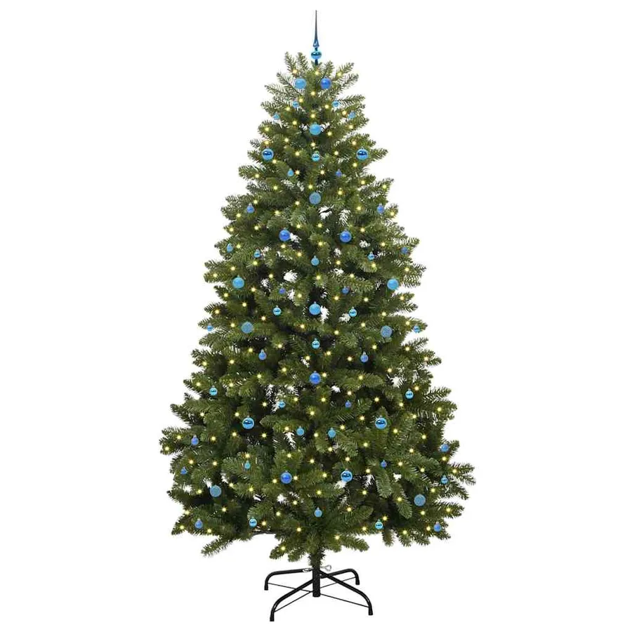 Sapin de Noël artificiel avec 300 LED Vert 300 cm PVC et métal - 3