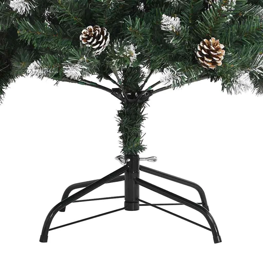 Sapin de Noël artificiel Vert 210 cm PVC, plastique et acier - 12