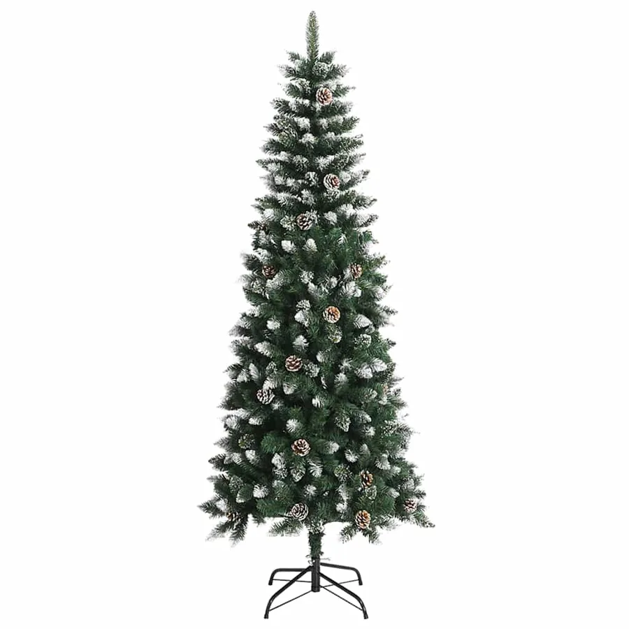 Sapin de Noël artificiel Vert 210 cm PVC, plastique et acier - 5