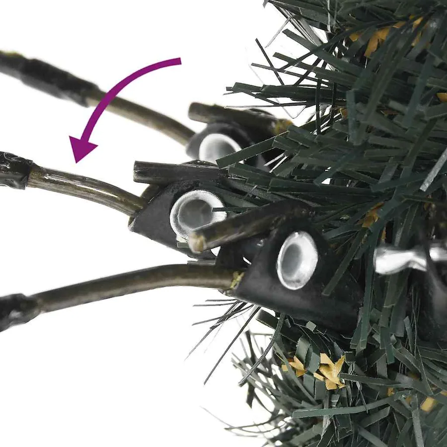 Sapin de Noël artificiel Vert 210 cm PVC, plastique et acier - 14