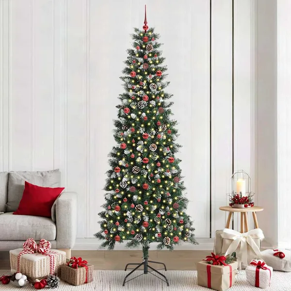 Sapin de Noël artificiel Vert 240 cm PVC, plastique et acier