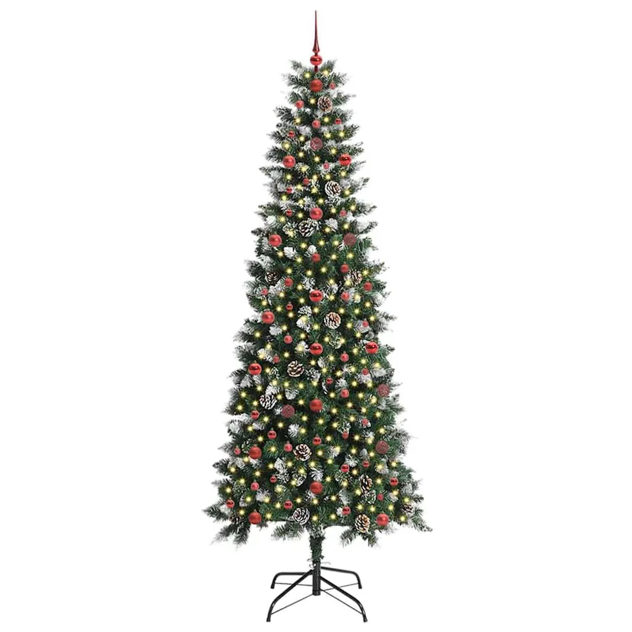 Sapin de Noël artificiel Vert 240 cm PVC, plastique et acier - 3