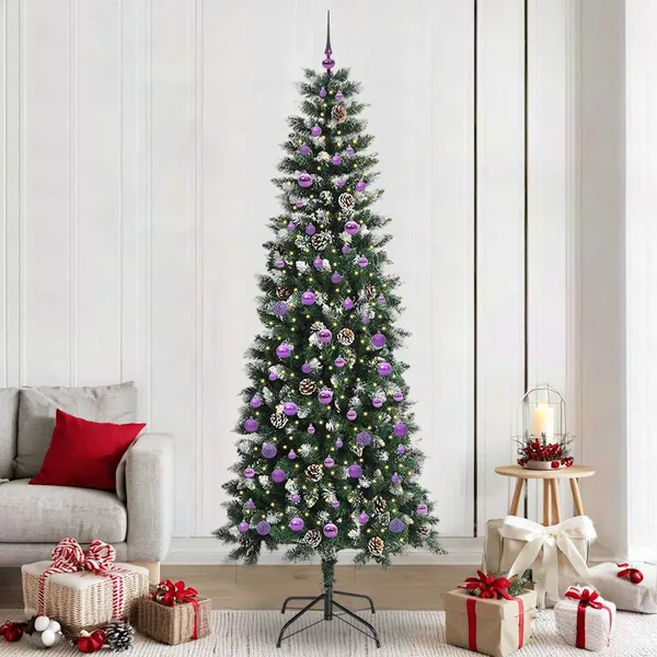 Sapin de Noël artificiel Vert 240 cm PVC, plastique et acier