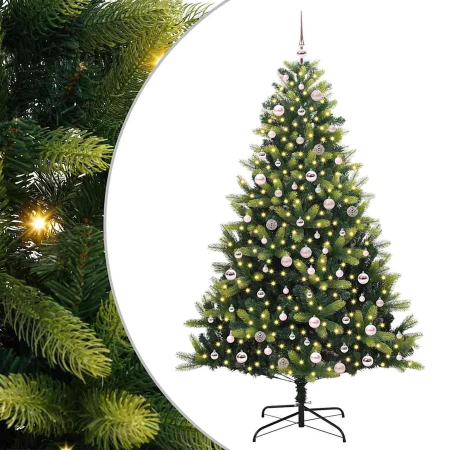Arbre de Noël artificiel en silicone flexible 300 LEDs 240 cm - 2