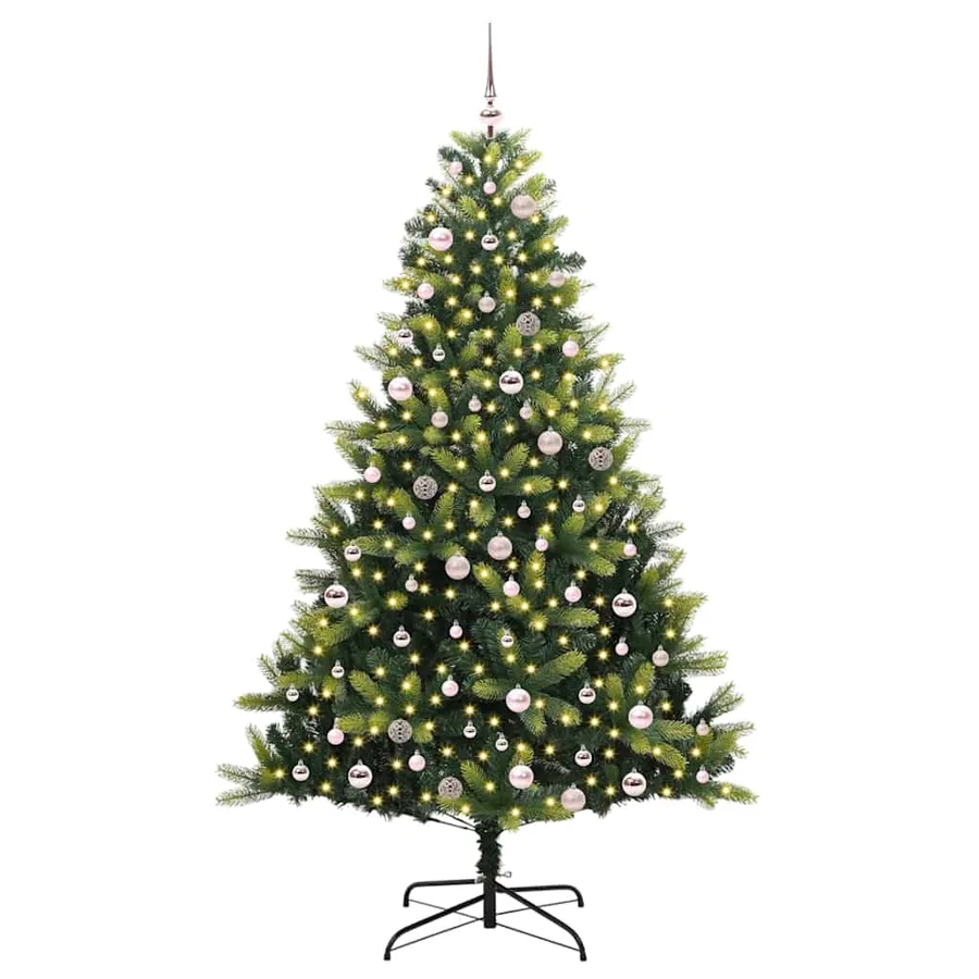 Arbre de Noël artificiel en silicone flexible 300 LEDs 240 cm - 3