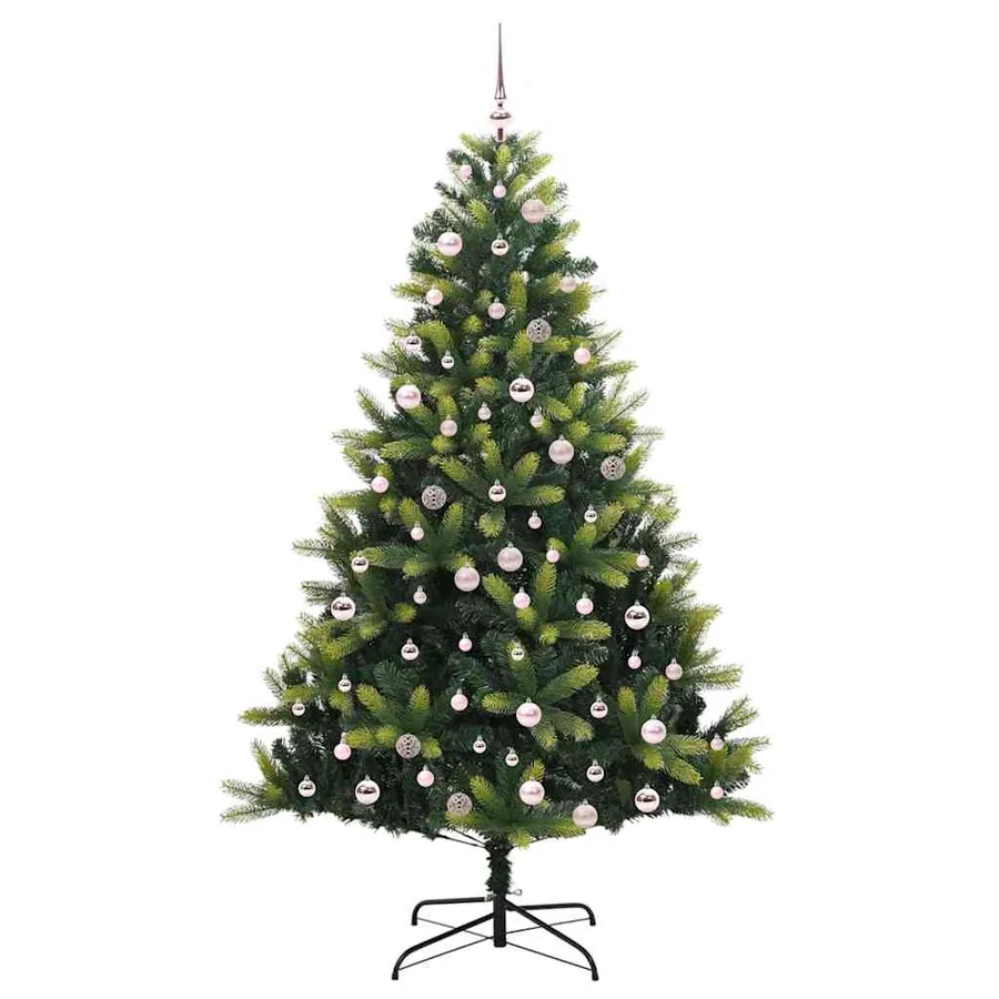 Arbre de Noël artificiel en silicone flexible 300 LEDs 240 cm - 4