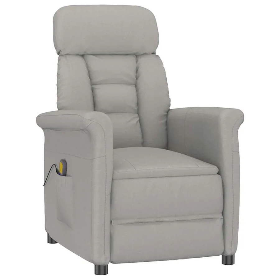 Chaise de massage Gris clair 96,5 x 70,5 x 95 cm Microfibre