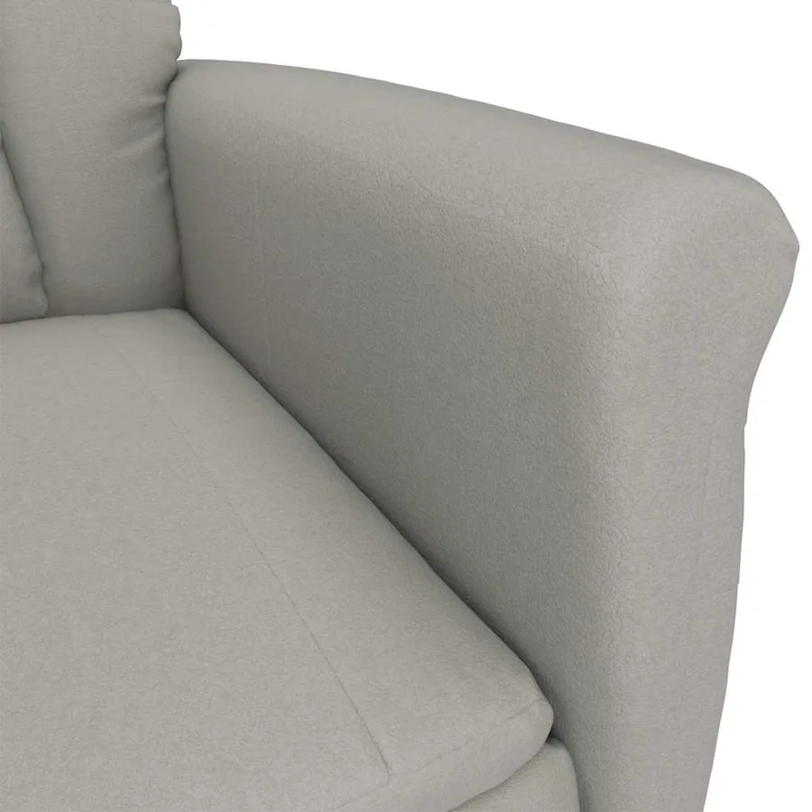Chaise de massage Gris clair 96,5 x 70,5 x 95 cm Microfibre - 6