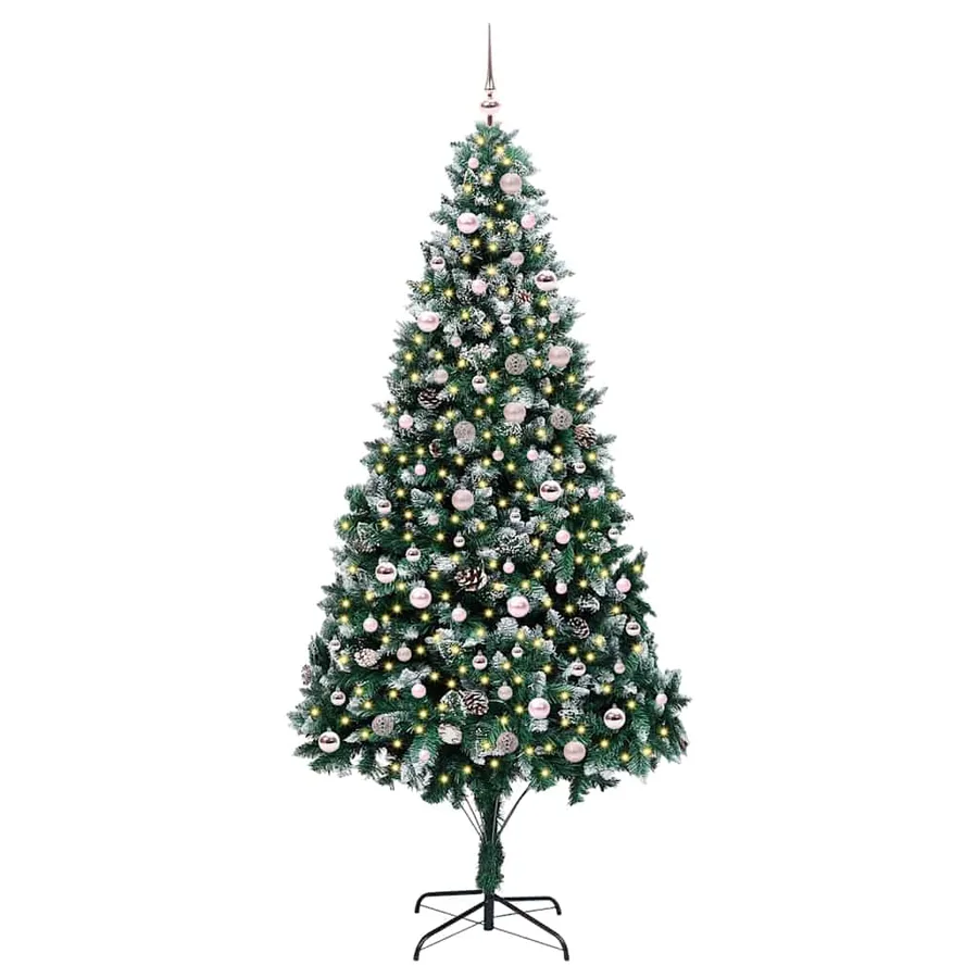 Sapin de Noël artificiel Vert 240 cm PVC, Acier et Plastique - 3