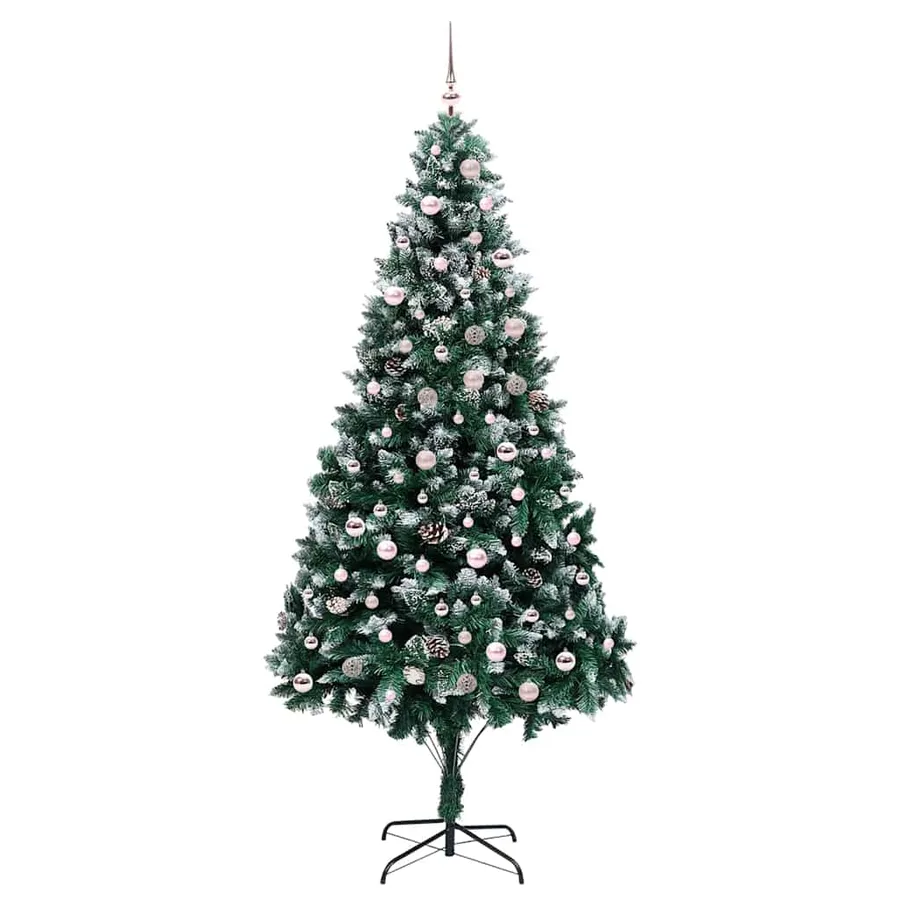 Sapin de Noël artificiel Vert 240 cm PVC, Acier et Plastique - 4
