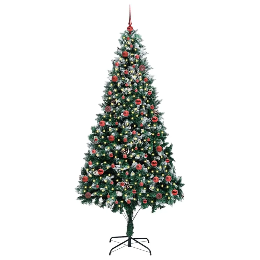 Sapin de Noël artificiel Vert 210 cm PVC, Acier et Plastique - 3