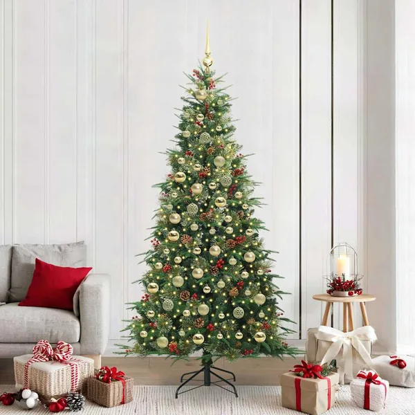 Sapin de Noël Artificiel à Branches Articulées Vert 210 cm