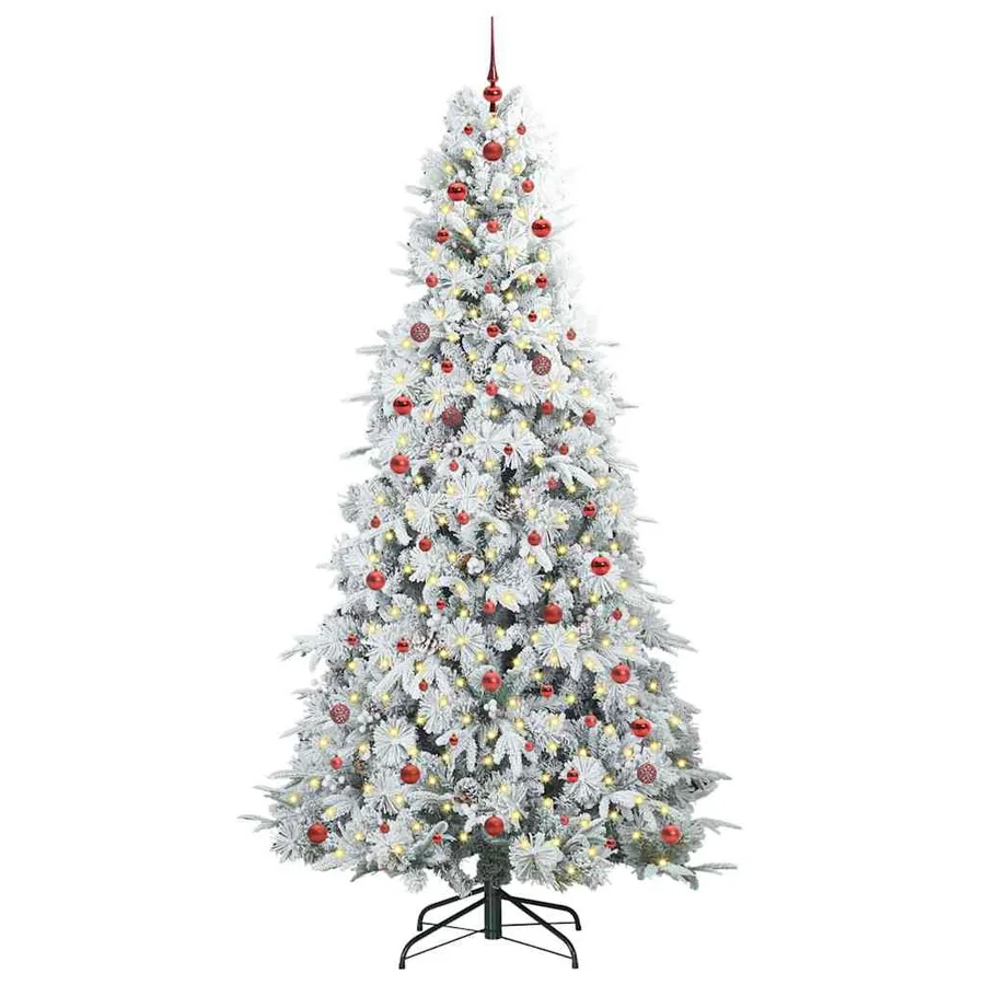 Sapin de Noël Artificiel à Branches Articulées Blanc 240 cm - 3
