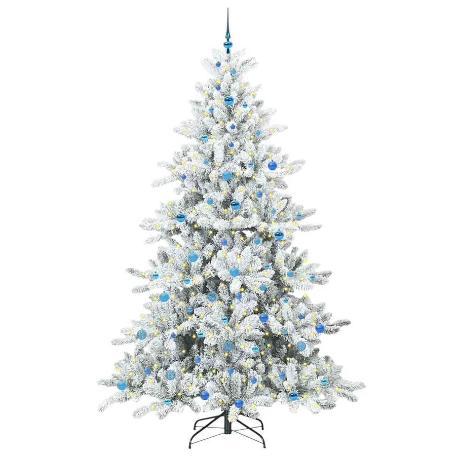 Sapin de Noël Artificiel à Branches Articulées Blanc 240 cm - 3