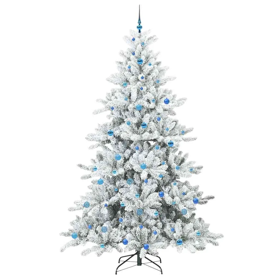 Sapin de Noël Artificiel à Branches Articulées Blanc 240 cm - 4
