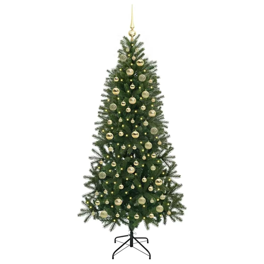 Sapin de Noël artificiel avec 300 LED Vert 180 cm PE et PVC - 3