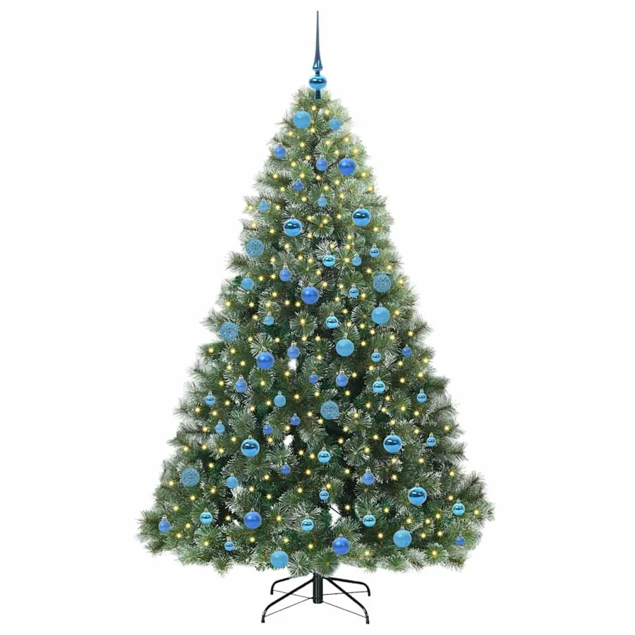 Sapin de Noël artificiel avec 300 LED Vert 180 cm PE et PVC - 3