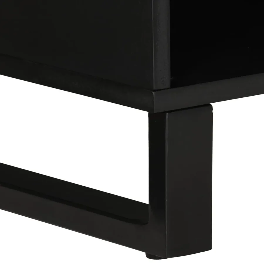 Meuble TV 100x33x46 cm bois de manguier et d'ingénierie - 7
