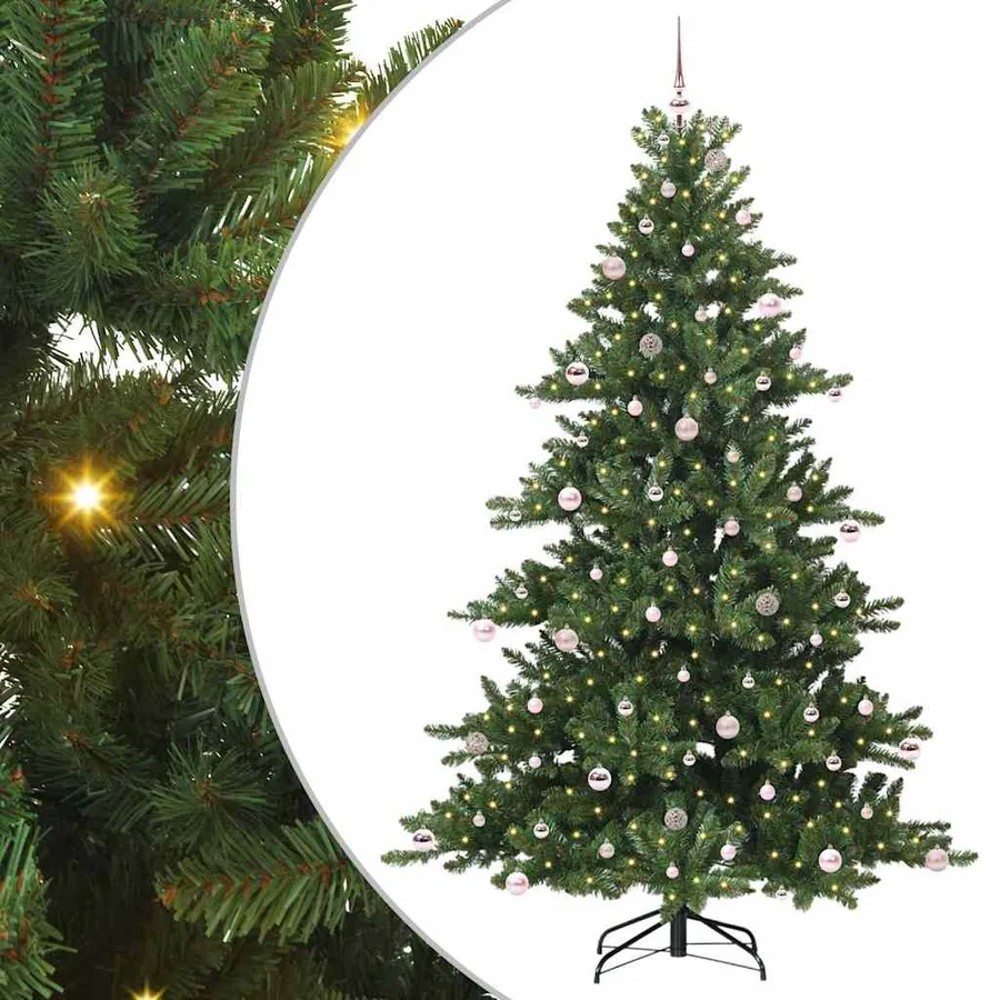 Sapin de Noël Artificiel à Branches Articulées Vert 240 cm - 2