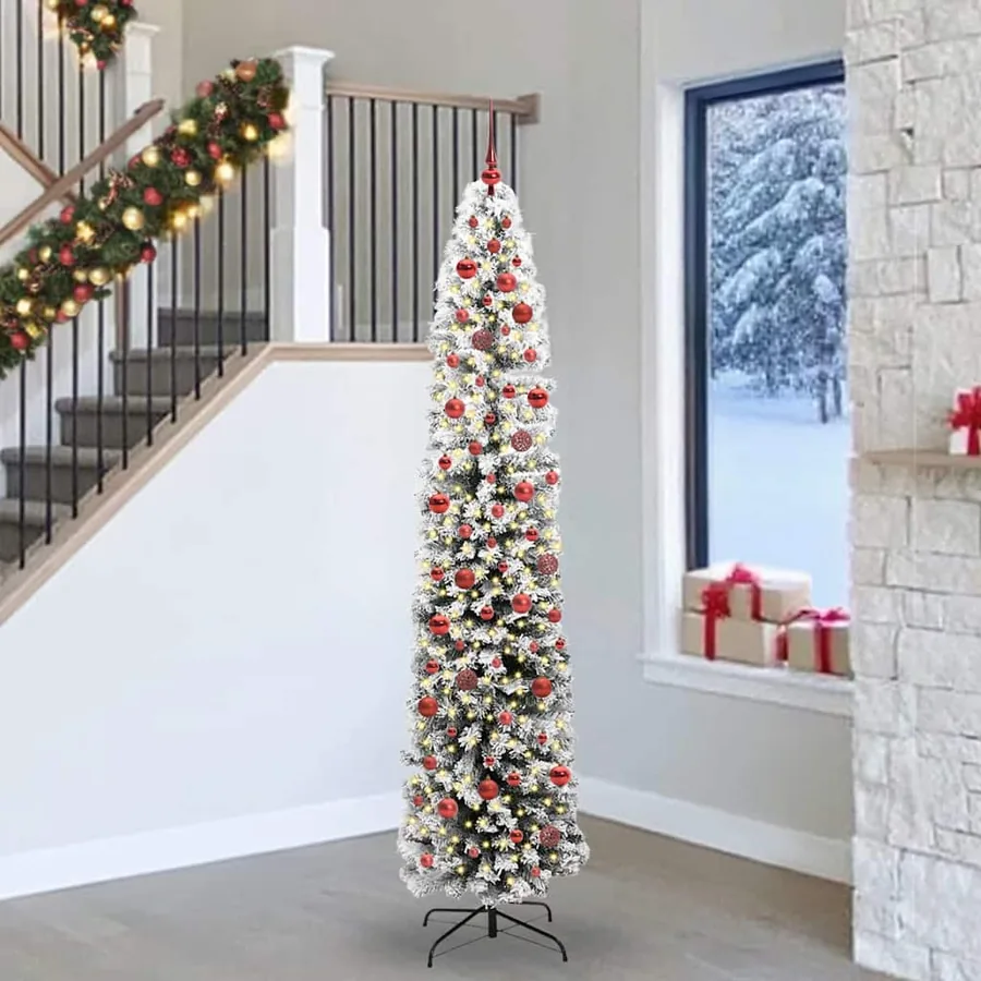 Sapin de Noël artificiel Vert 240 cm PVC et acier et plastique