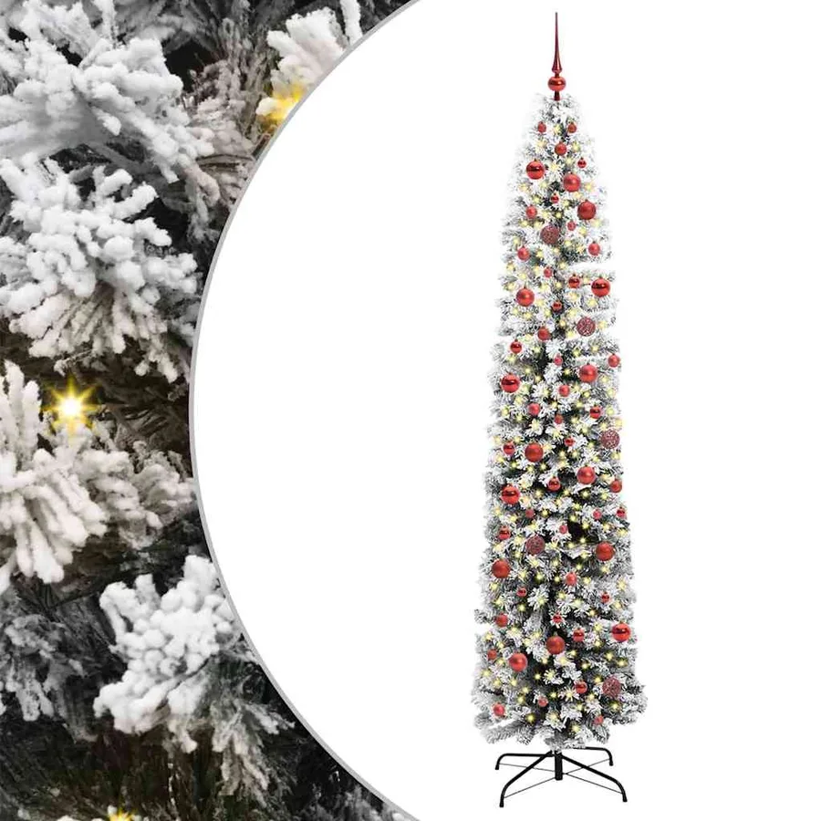 Sapin de Noël artificiel Vert 240 cm PVC et acier et plastique - 2