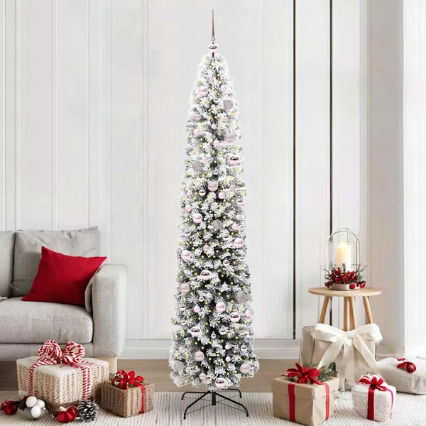 Sapin de Noël artificiel Vert 210 cm PVC et acier et plastique