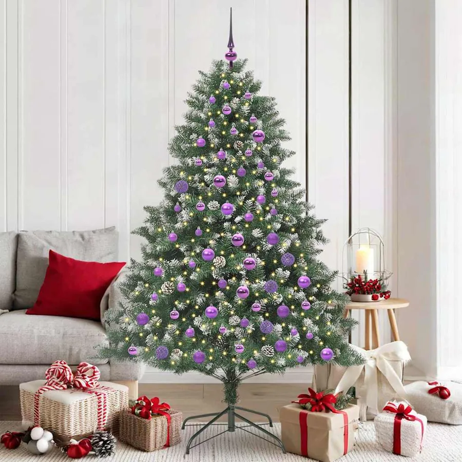 Sapin de Noël artificiel Vert 180 cm PVC, plastique et acier