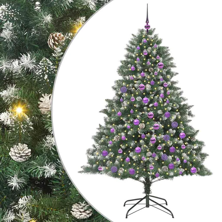 Sapin de Noël artificiel Vert 180 cm PVC, plastique et acier - 2