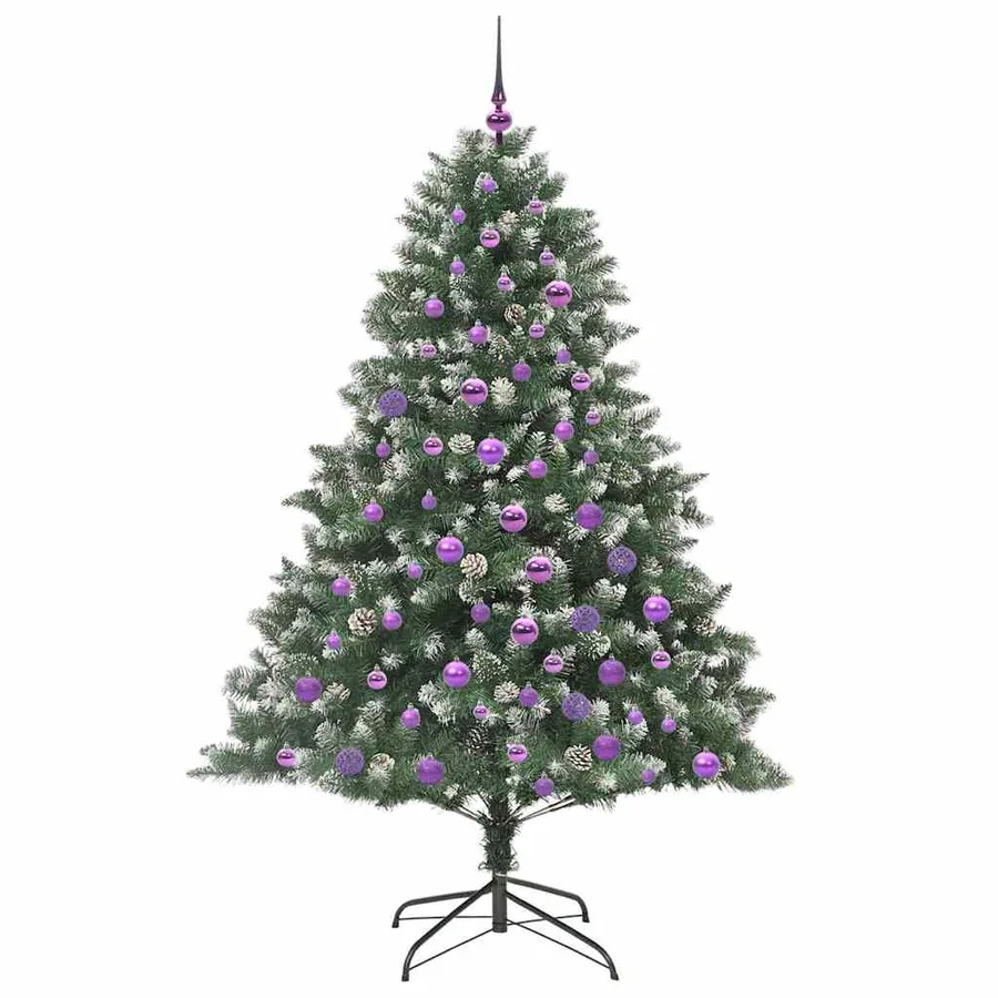 Sapin de Noël artificiel Vert 180 cm PVC, plastique et acier - 4