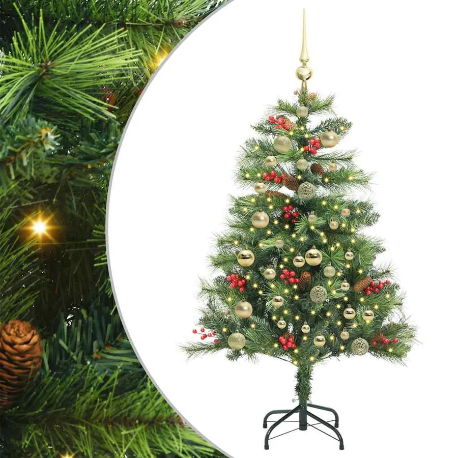 Sapin de Noël artificiel Vert 150 cm PVC et métal - 2