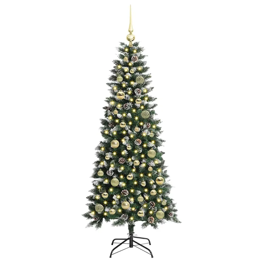 Sapin de Noël artificiel Vert 150 cm PVC, plastique et acier - 3