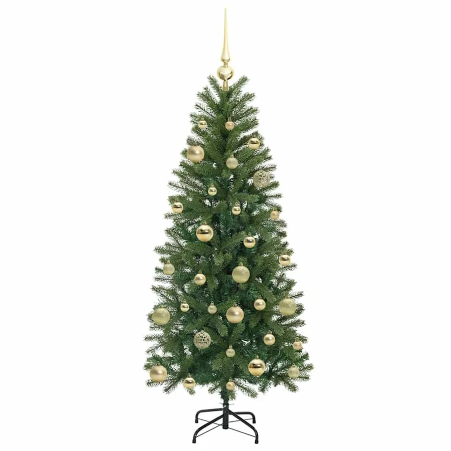 Sapin de Noël artificiel avec 150 LED Vert 150 cm PE et PVC - 4