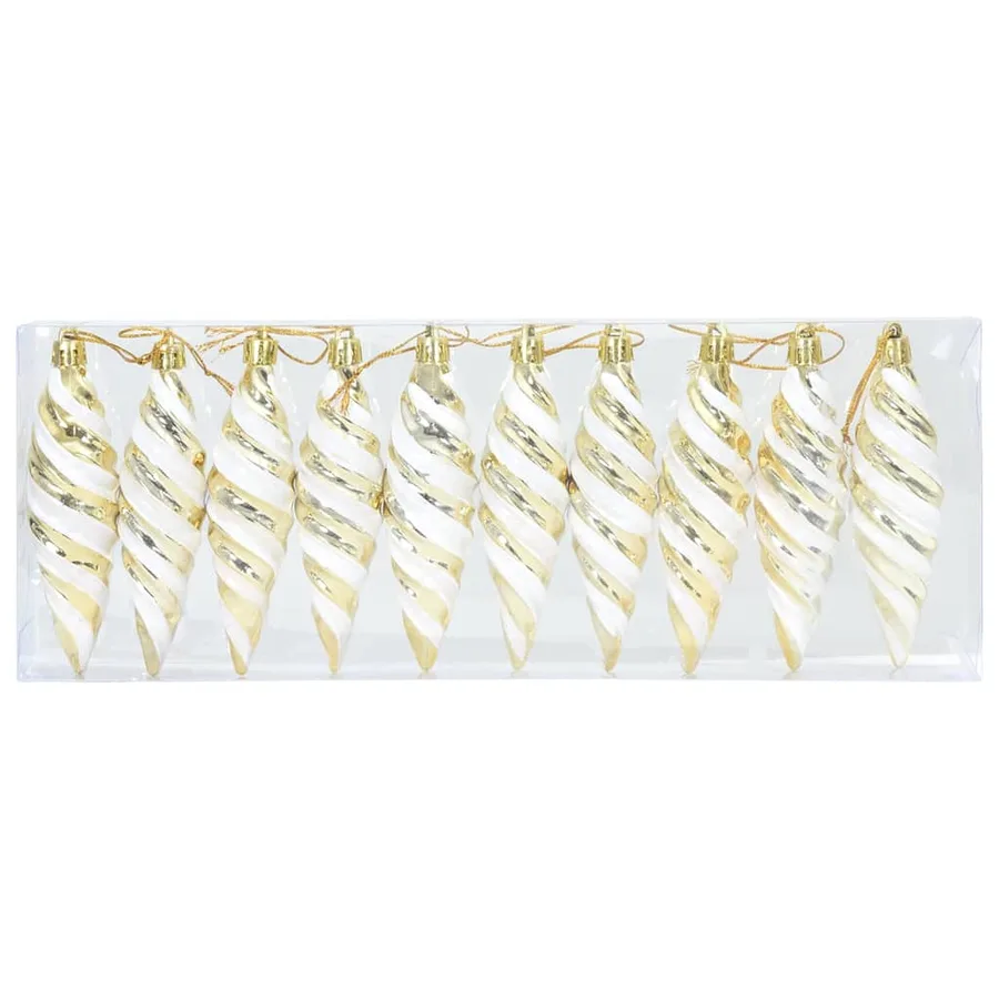 Boule en forme de spirale de Noël 40 pcs Doré Plastique - 3
