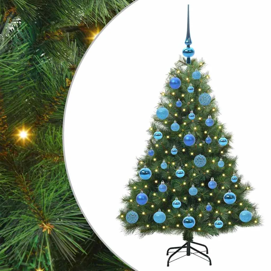Sapin de Noël artificiel avec 150 LED Vert 120 cm PE et PVC - 2