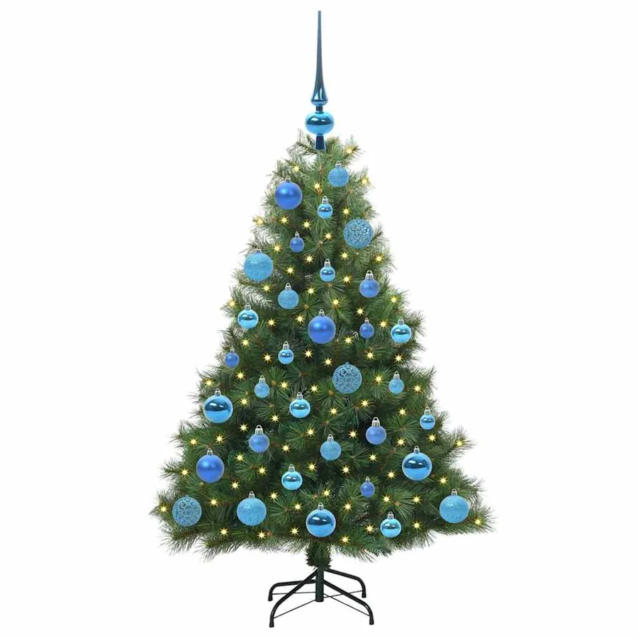 Sapin de Noël artificiel avec 150 LED Vert 120 cm PE et PVC - 3