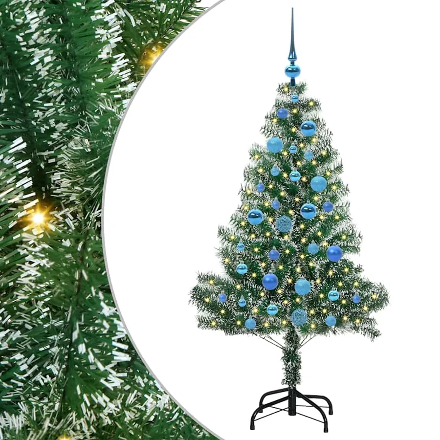 Arbre de Noël artificiel floconné de neige avec lumière LED - 2