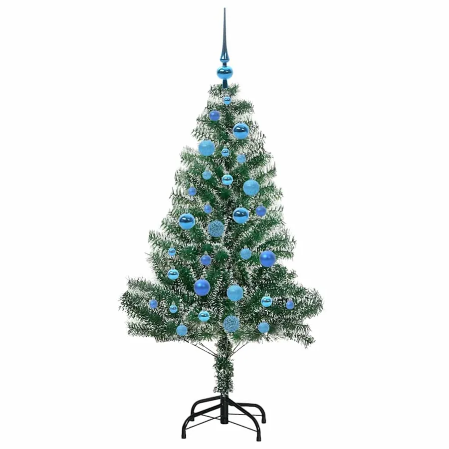 Arbre de Noël artificiel floconné de neige avec lumière LED - 4