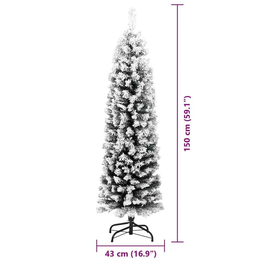 Sapin de Noël artificiel Vert 150 cm PVC et acier et plastique - 14